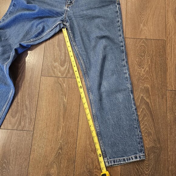 Zara Women's High Waisted Medium Blue Wash Mom Jeans Normcore Streetwear Size 10 - Picture 11 of 13